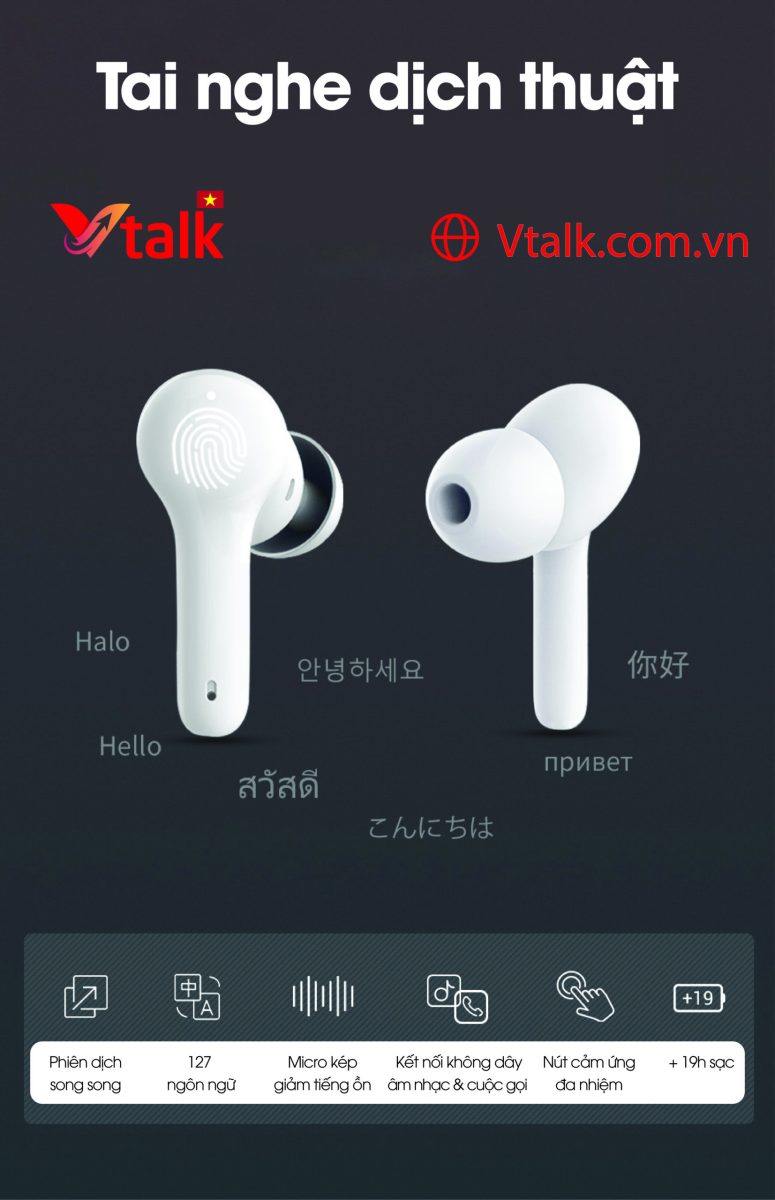 Tai Nghe Phiên Dịch Vtalk Ear – Tai Nghe Phiên Dịch Thương Hiệu Việt Nam, Hỗ Trợ 127 Ngôn Ngữ Tai Nghe Phiên Dịch Vtalk Ear – Tai Nghe Phiên Dịch Thương Hiệu Việt Nam, Hỗ Trợ 127 Ngôn Ngữ