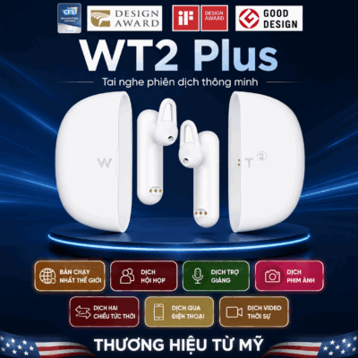 Tai Nghe Phiên Dịch WT2 Edge – Dịch Nhanh Thời Gian Thực 0.5 Giây
