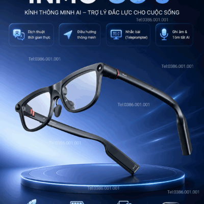 Kính phiên dịch INMO Go3 – Tích hợp AI cao cấp, hiển thị kép MicroLED & pin rời đột phá